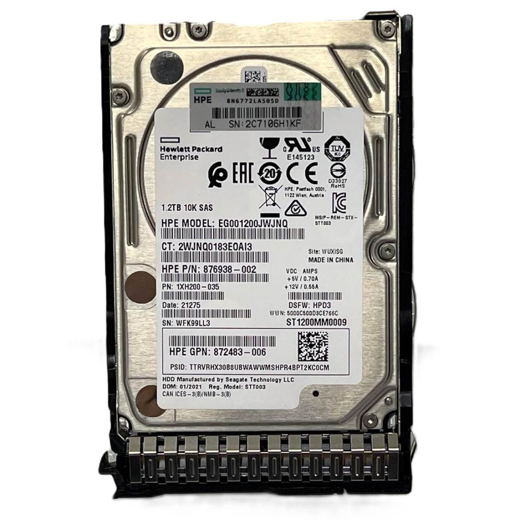 HPE HDD 1.2TB 12G SAS 10K